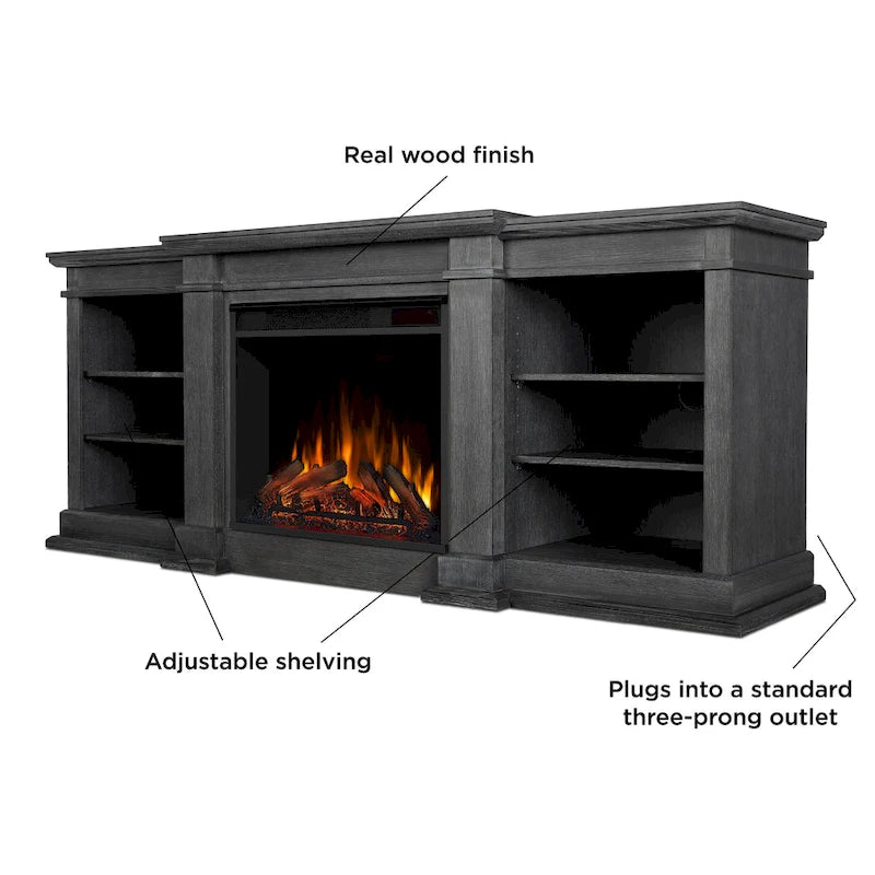 Fresno 72  Media Electric Fireplace by Real Flame