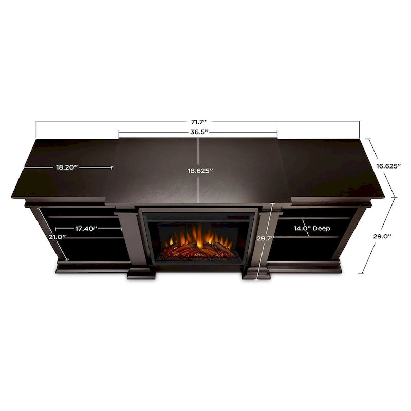 Fresno 72  Media Electric Fireplace by Real Flame