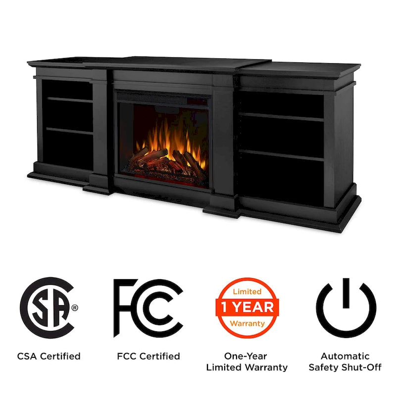 Fresno 72  Media Electric Fireplace by Real Flame