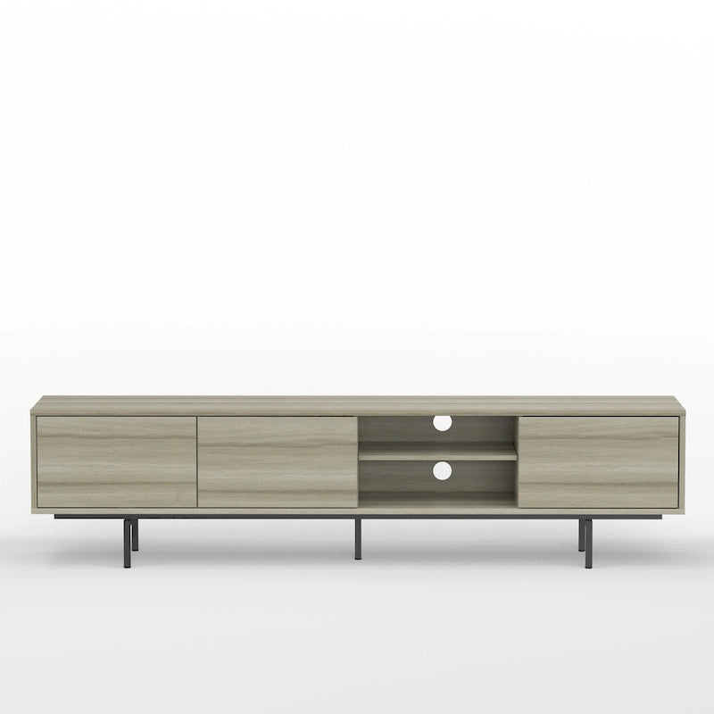 Glenwillow Home Atlas 78  x 20  Lowboy Mid-Century Modern TV Stand Console