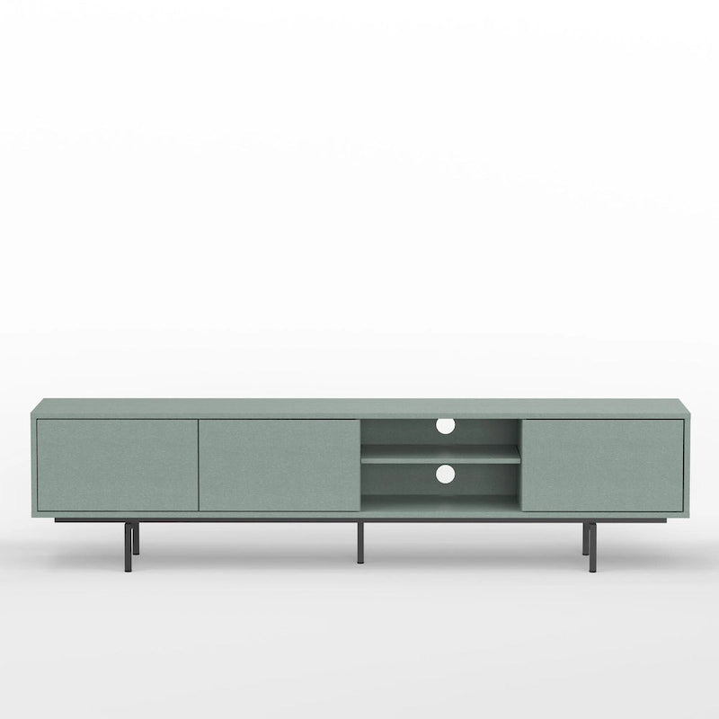 Glenwillow Home Atlas 78  x 20  Lowboy Mid-Century Modern TV Stand Console