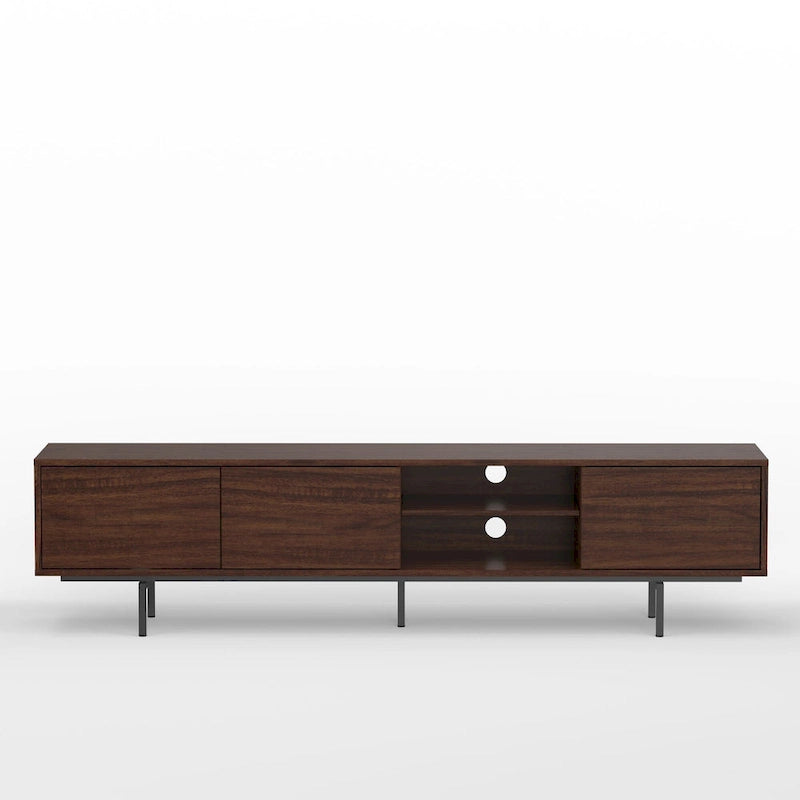Glenwillow Home Atlas 78  x 20  Lowboy Mid-Century Modern TV Stand Console