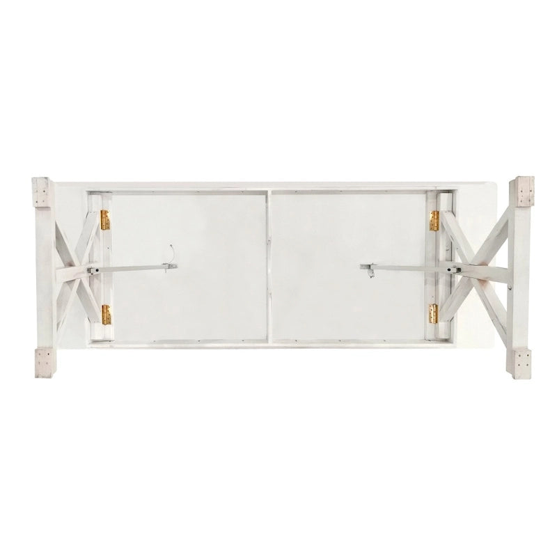 Solid Pine Farm Dining Table with X-Style Legs - 9' x 40