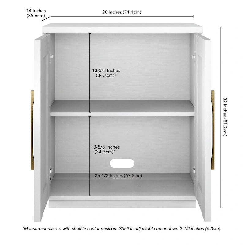 Tillman 28  Wide Rectangular Accent Cabinet - 28  Wide