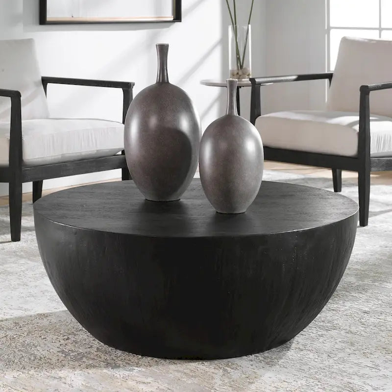 Uttermost Lark Ebony Coffee Table - 42 W x 16 H x 42 D