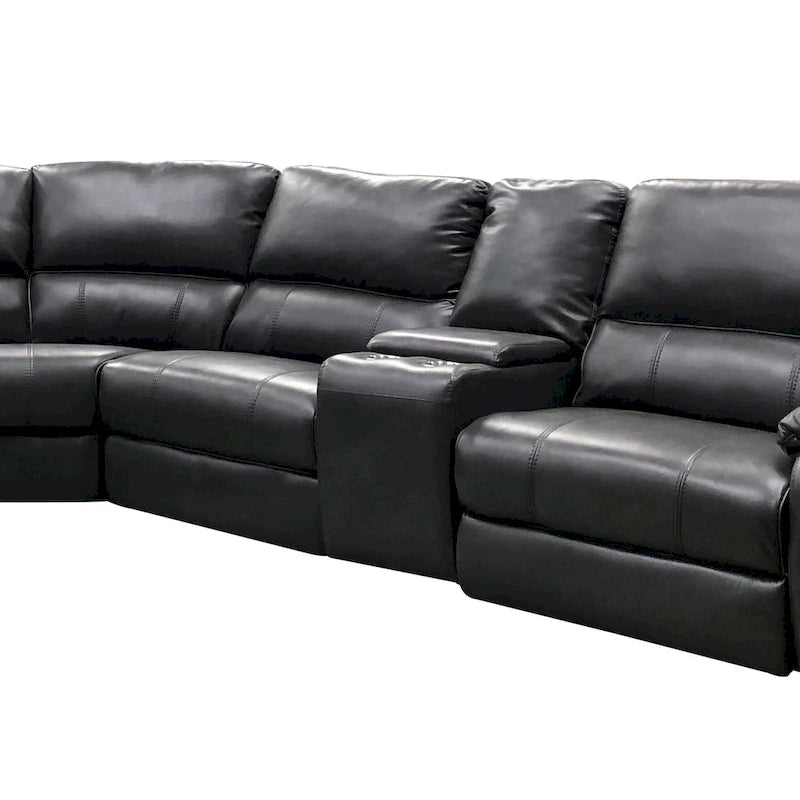 Brady 7 Piece Grey Power Reclining Living Room Sectional