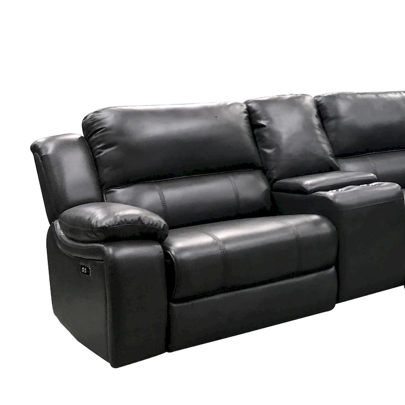 Brady 7 Piece Grey Power Reclining Living Room Sectional