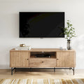 Hikari TV Stand with Slide Doors and Drawer for TVs up to 75 - 59 in width