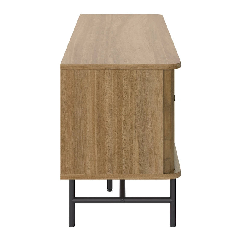 Hikari TV Stand with Slide Doors and Drawer for TVs up to 75 - 59 in width