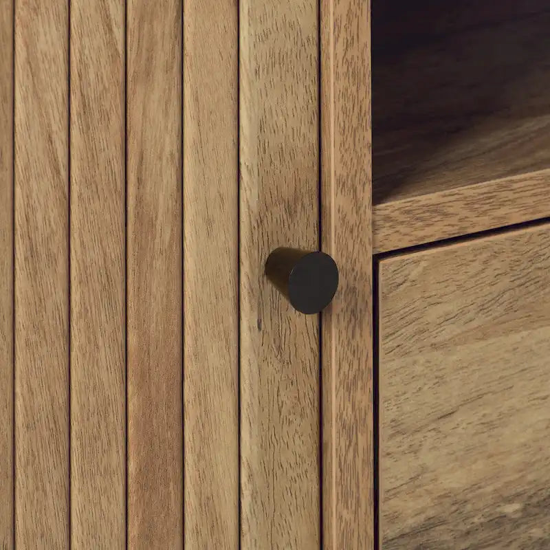 Hikari TV Stand with Slide Doors and Drawer for TVs up to 75 - 59 in width