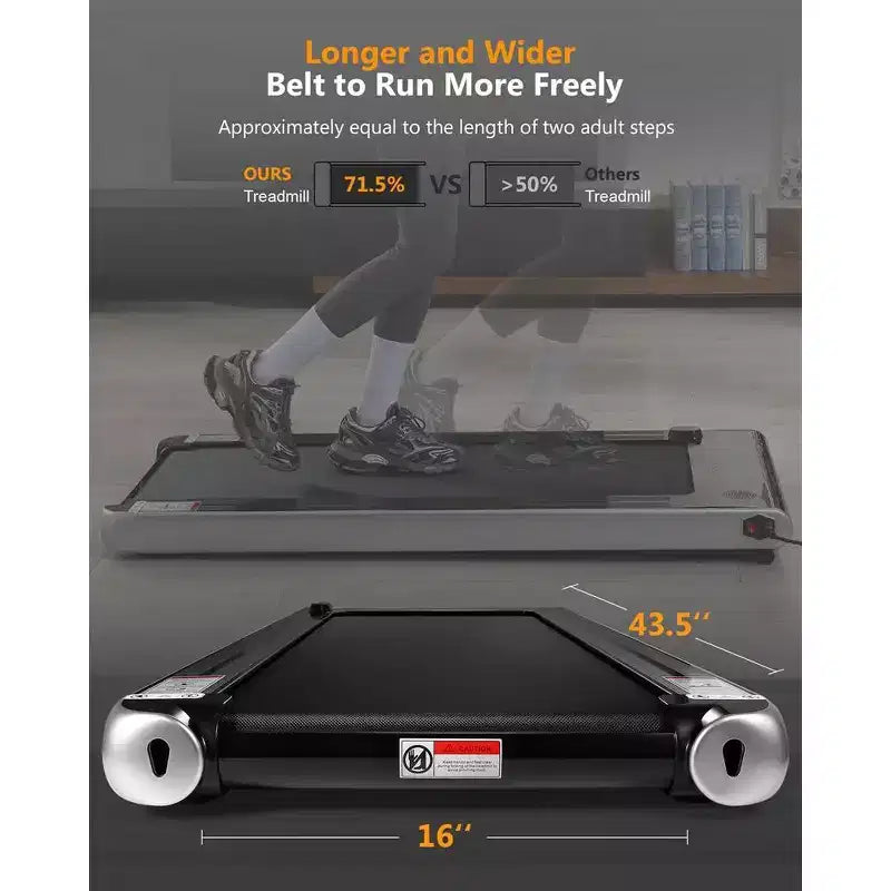2.25 HP Folding Treadmill, Electric Treadmill for Home Office, Space Saving Treadmill, No Assembly Needed Portable Treadmill for Office Home Exercise