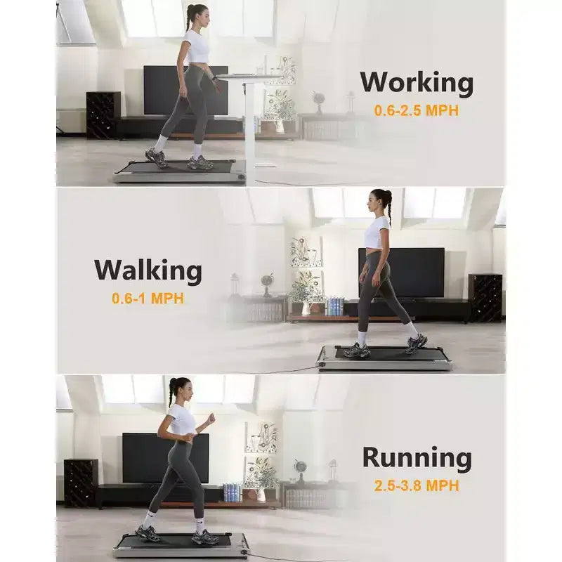 2.25 HP Folding Treadmill, Electric Treadmill for Home Office, Space Saving Treadmill, No Assembly Needed Portable Treadmill for Office Home Exercise