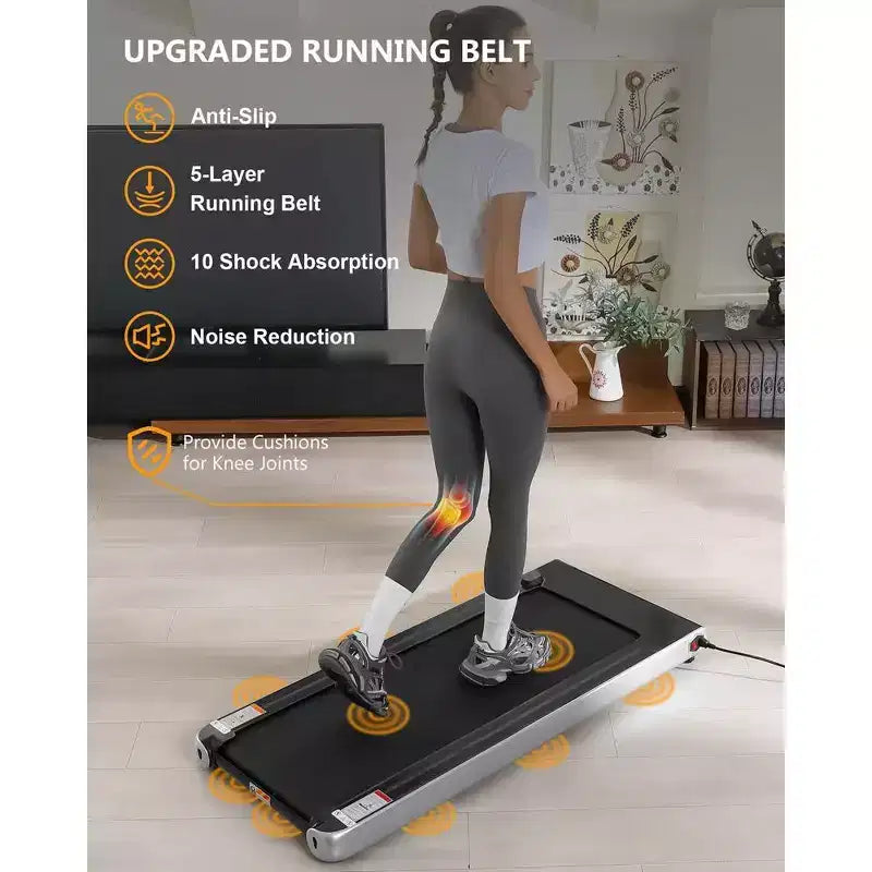 2.25 HP Folding Treadmill, Electric Treadmill for Home Office, Space Saving Treadmill, No Assembly Needed Portable Treadmill for Office Home Exercise