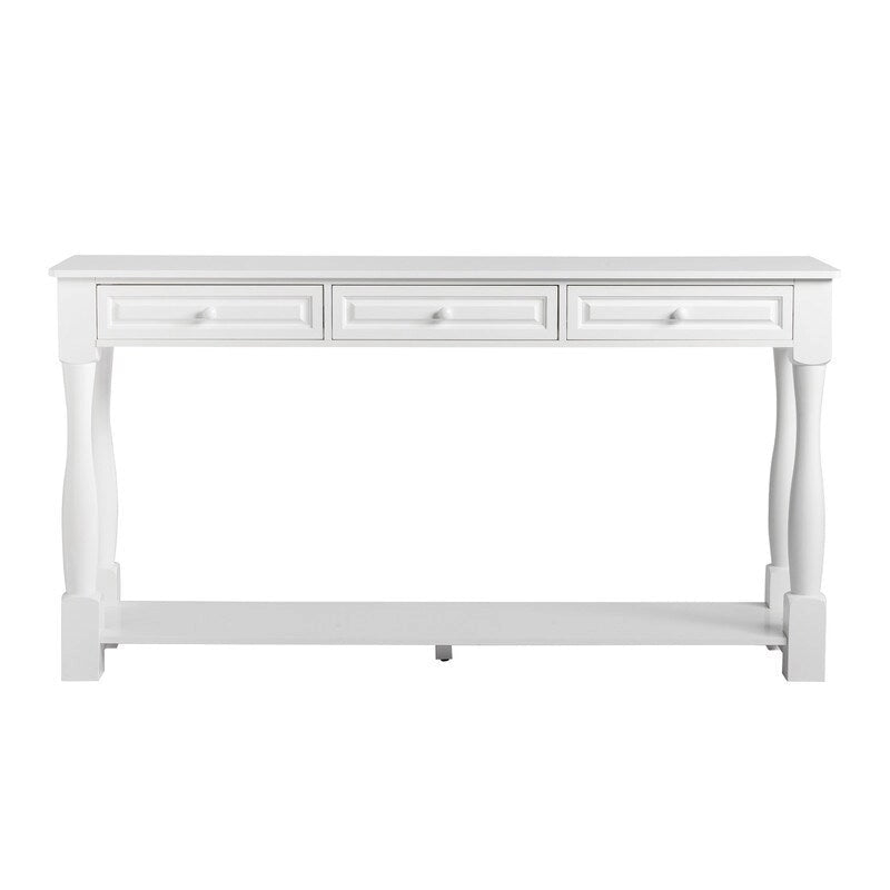 Console Table for Entryway with Storage Drawers and Shelf