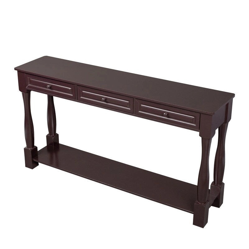 Console Table for Entryway with Storage Drawers and Shelf