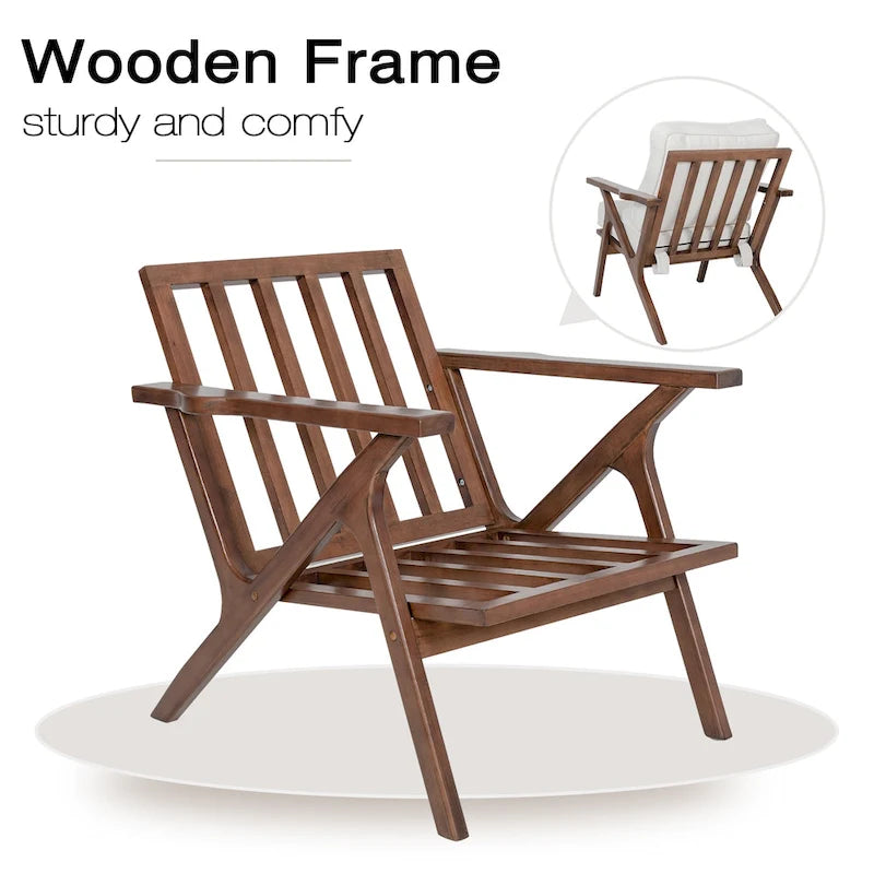 Accent Chair Living Room Chairs Mid Century Modern Chair Leisure Side Reading Arm Chair