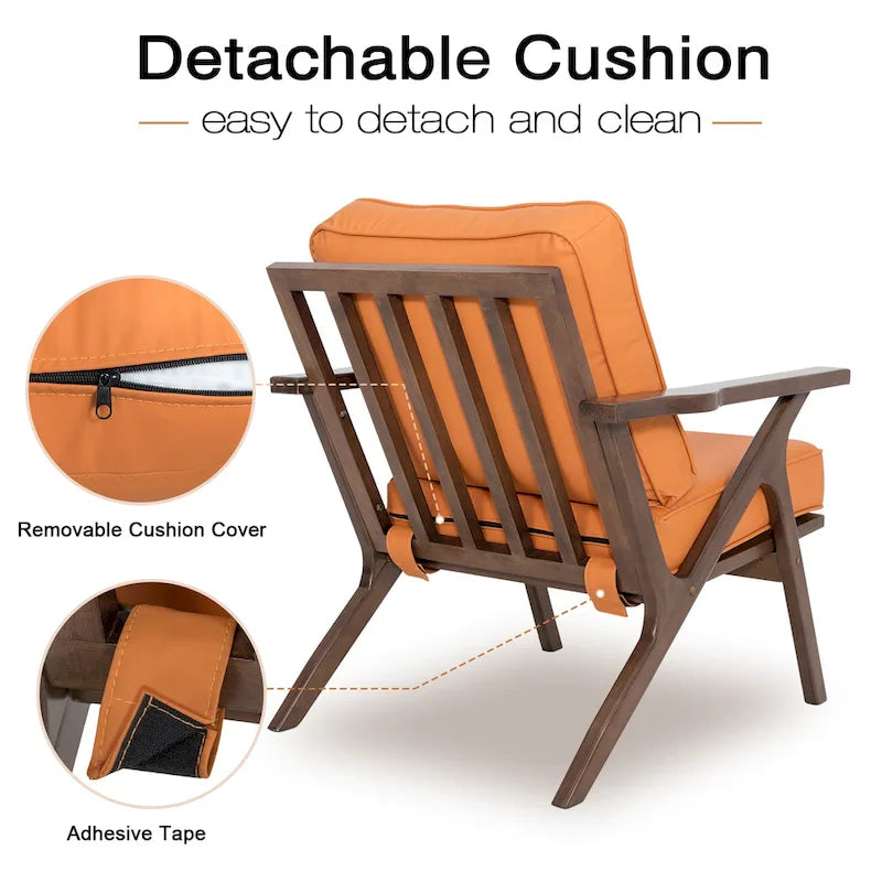 Accent Chair Living Room Chairs Mid Century Modern Chair Leisure Side Reading Arm Chair