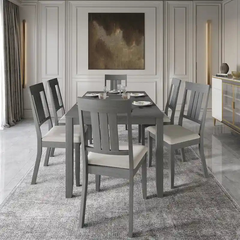 CraftPorch Classic 7-piece Wooden Dining Set