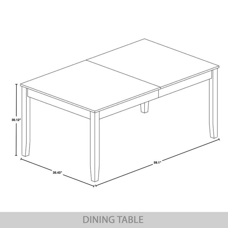 CraftPorch Classic 7-piece Wooden Dining Set