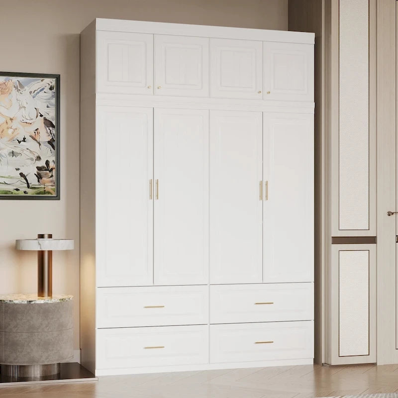 Closet Organizatin Armoires Wardrobes Hanging 4 Drawers Large Storage