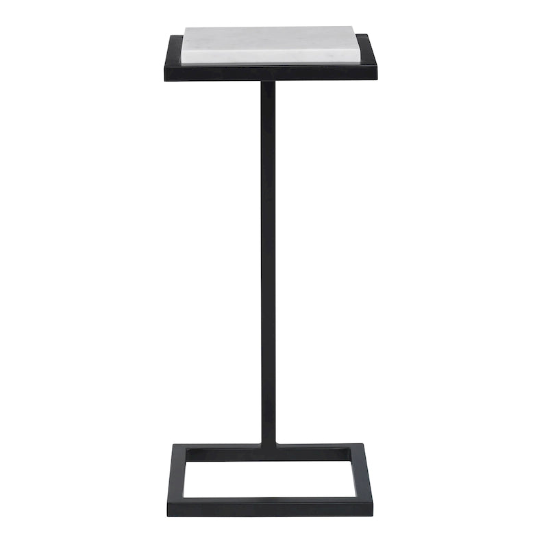 White Martini End Table - 8D x 10W x 23H