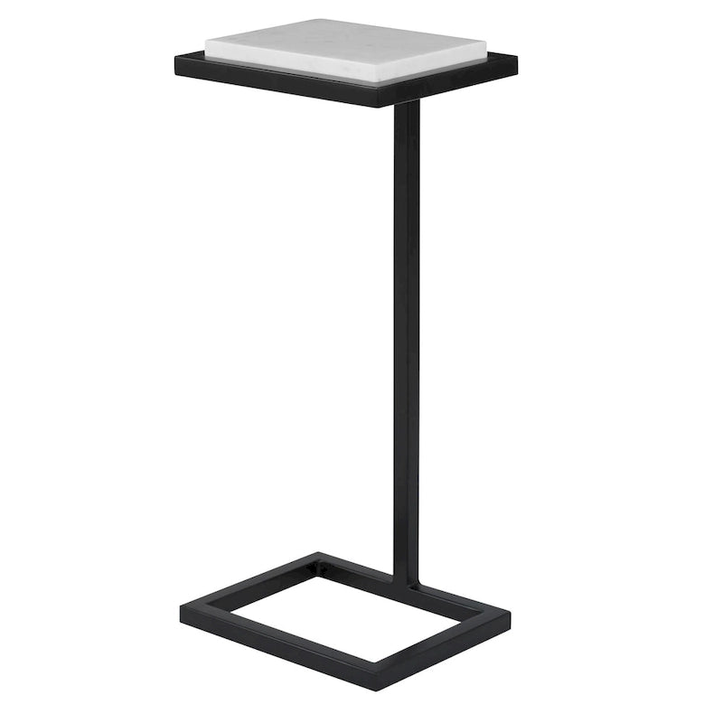 White Martini End Table - 8D x 10W x 23H