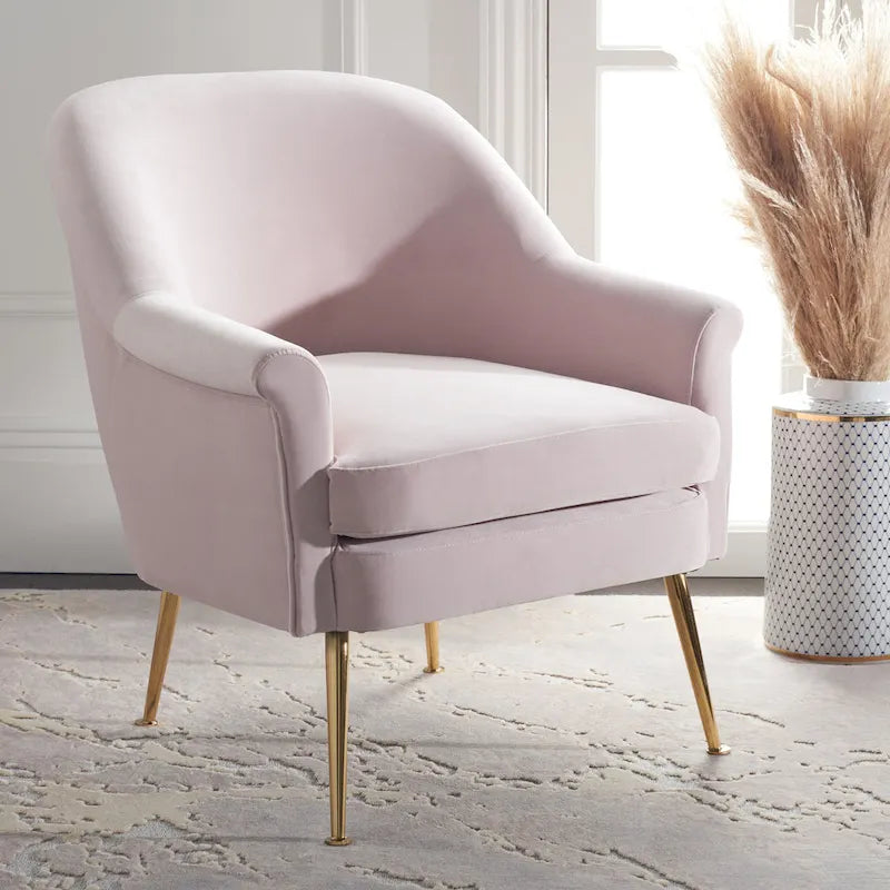SAFAVIEH Edina Accent Chair - 29.5  W x 30.7  L x 32.9  H - 30Wx31Dx33H