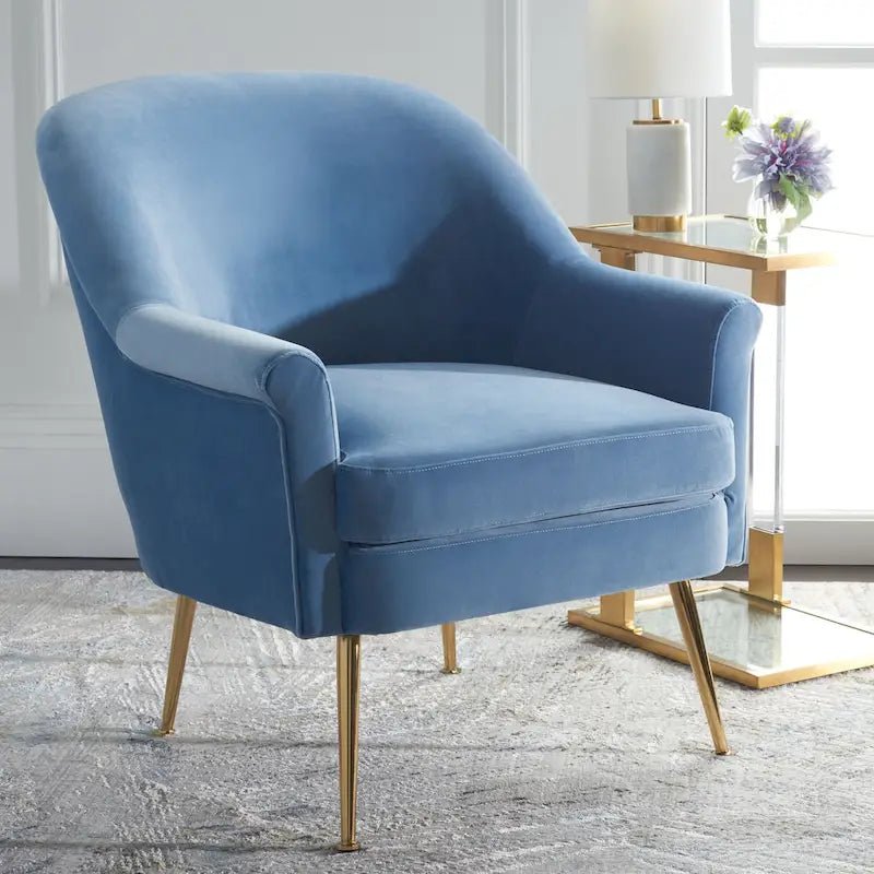 SAFAVIEH Edina Accent Chair - 29.5  W x 30.7  L x 32.9  H - 30Wx31Dx33H