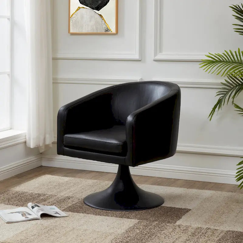 SAFAVIEH Couture Tela Pedestal Chair - 27.6  W x 29.7  L x 31.9  H - 27Wx30Dx32H