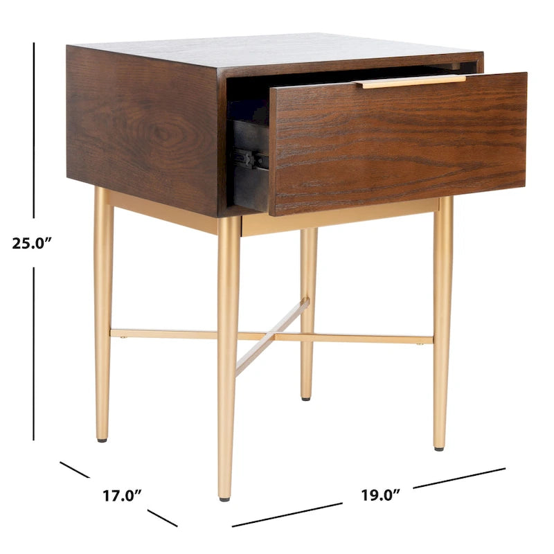 SAFAVIEH Kaelyn Modern 1-Drawer Nightstand