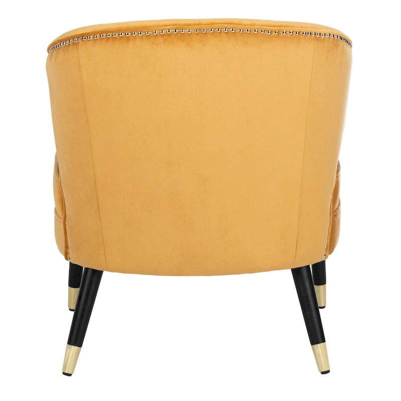 SAFAVIEH Amalia Velvet Wingback Accent Chair - 26.8  x 28  x 31.9  - 27Wx28Dx32H