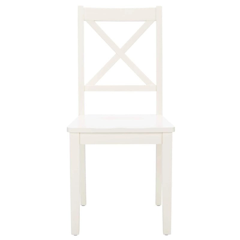 SAFAVIEH Lulla Farmhouse x-Back Dining Chair (Set of 2) - 18.4  W x 19.9  L x 37  H - 18Wx20Dx37H