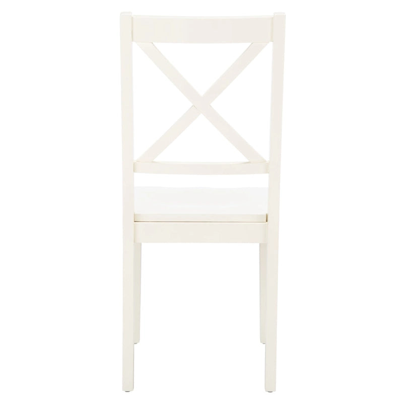 SAFAVIEH Lulla Farmhouse x-Back Dining Chair (Set of 2) - 18.4  W x 19.9  L x 37  H - 18Wx20Dx37H