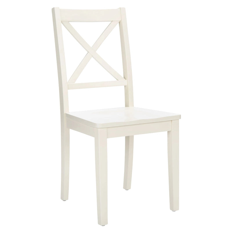 SAFAVIEH Lulla Farmhouse x-Back Dining Chair (Set of 2) - 18.4  W x 19.9  L x 37  H - 18Wx20Dx37H