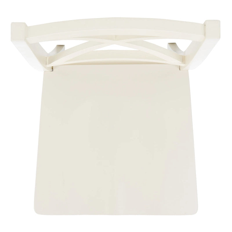 SAFAVIEH Lulla Farmhouse x-Back Dining Chair (Set of 2) - 18.4  W x 19.9  L x 37  H - 18Wx20Dx37H