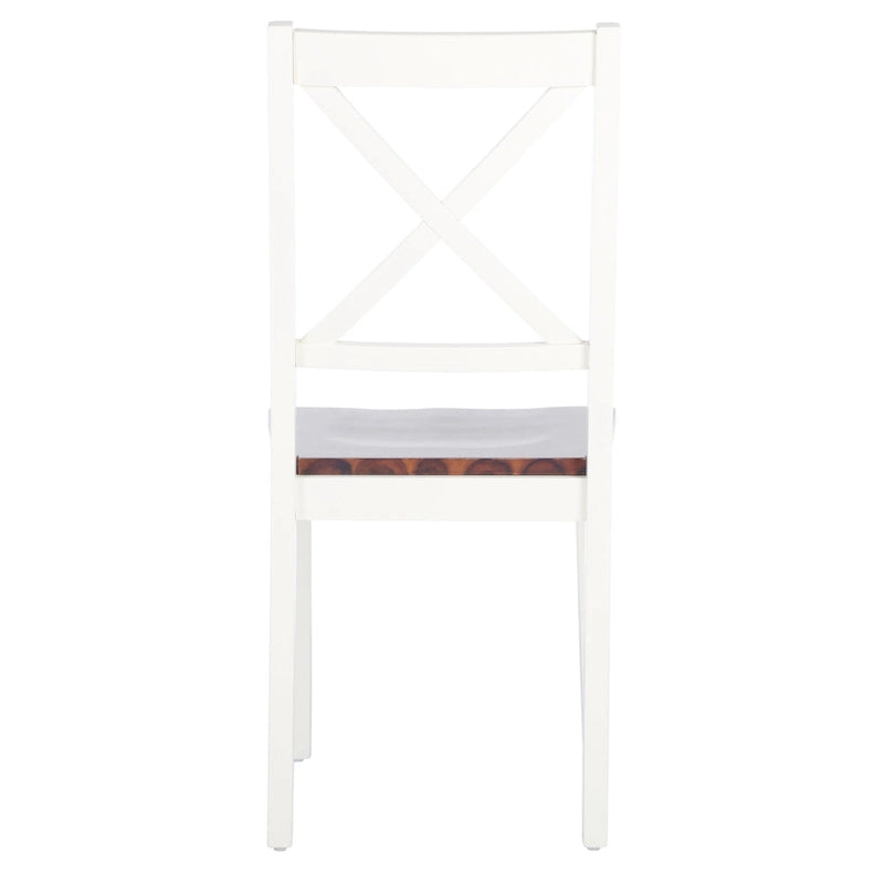 SAFAVIEH Lulla Farmhouse x-Back Dining Chair (Set of 2) - 18.4  W x 19.9  L x 37  H - 18Wx20Dx37H
