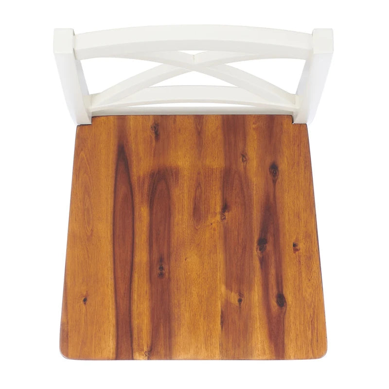 SAFAVIEH Lulla Farmhouse x-Back Dining Chair (Set of 2) - 18.4  W x 19.9  L x 37  H - 18Wx20Dx37H