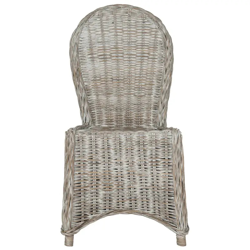 SAFAVIEH Manolica White Washed Dining Chair (Set of 2) - 19.5  x 26  x 40.5  - 20Wx26Dx41H