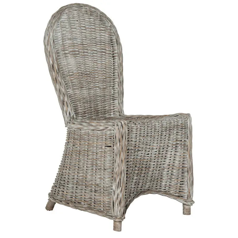 SAFAVIEH Manolica White Washed Dining Chair (Set of 2) - 19.5  x 26  x 40.5  - 20Wx26Dx41H