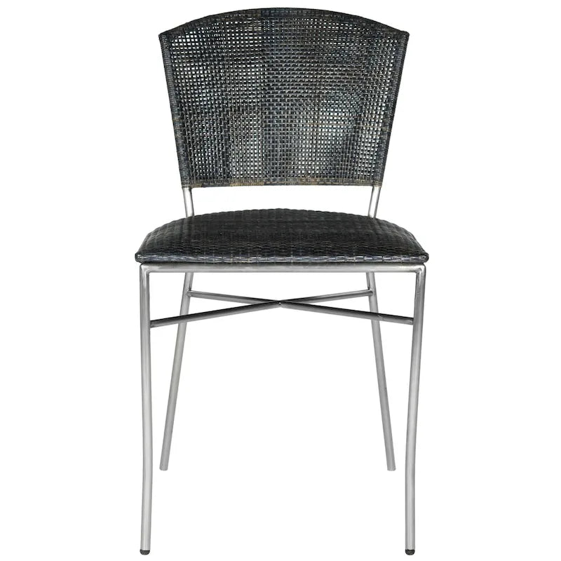 SAFAVIEH Iroda Black Dining Chair (Set of 2) - 17.5 x21.8 x33.3  - 18Wx22Dx33H