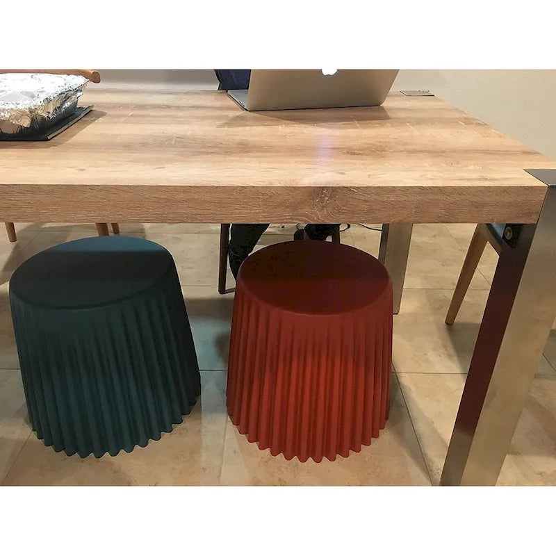 Stackable Modern Dining Restaurant Stacking Chairs End Table Cupcake for Living Break Room Vanity Bedroom No Back Office