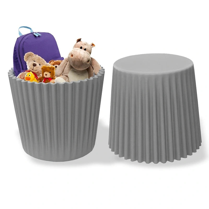 Stackable Modern Dining Restaurant Stacking Chairs End Table Cupcake for Living Break Room Vanity Bedroom No Back Office