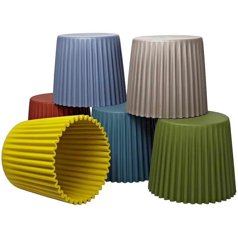 Stackable Modern Dining Restaurant Stacking Chairs End Table Cupcake for Living Break Room Vanity Bedroom No Back Office