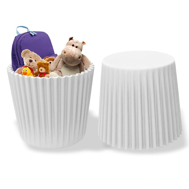 Stackable Modern Dining Restaurant Stacking Chairs End Table Cupcake for Living Break Room Vanity Bedroom No Back Office