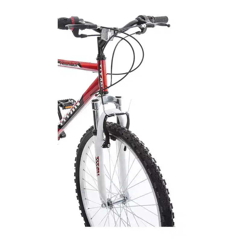 Titan Pathfinder Men's 18-Speed All Terrain Mountain Bike with Front Shock Suspension