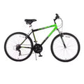 Titan Trail 21-speed Suspension Men's Mountain Bike, 18-Inch Frame, Green and Black