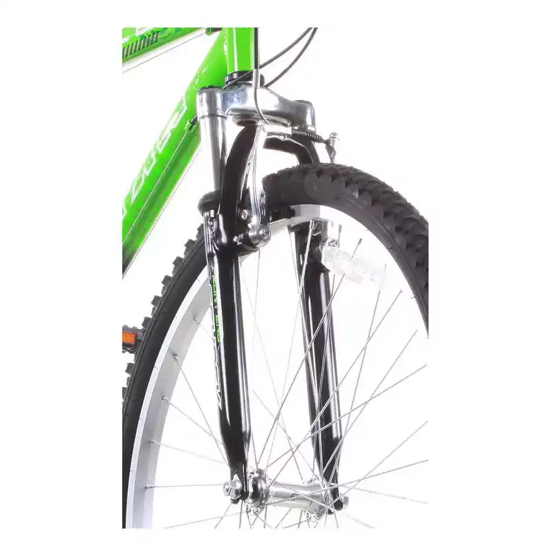 Vélo de montagne Titan Trail pour hommes, 21 vitesses, avec suspension, cadre 18 pouces, vert et noir