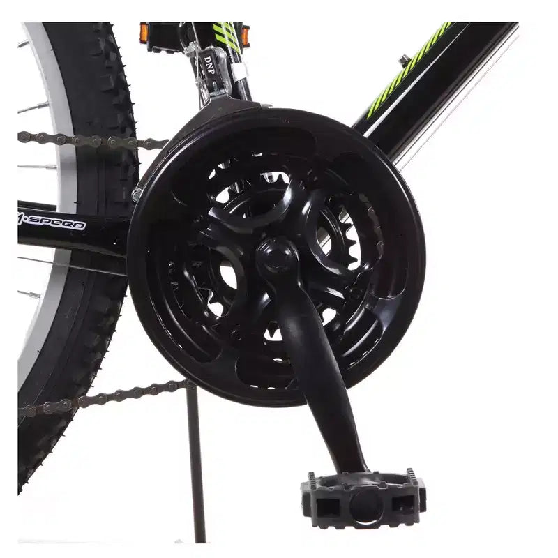 Vélo de montagne Titan Trail pour hommes, 21 vitesses, avec suspension, cadre 18 pouces, vert et noir