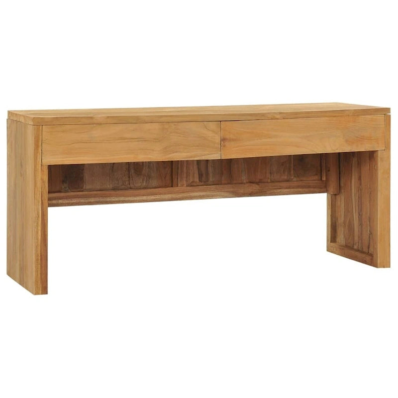 vidaXL TV Stand 39.4 x13.8 x17.7  Solid Wood Teak