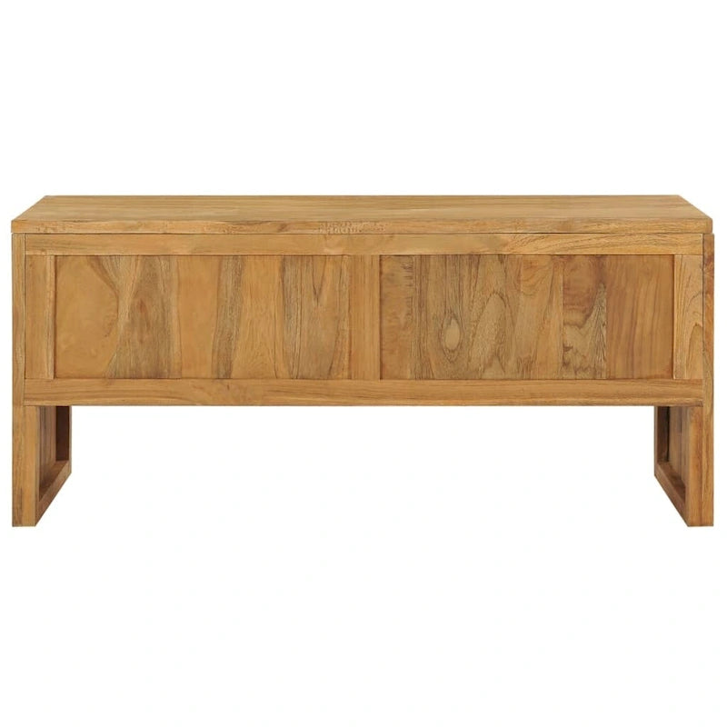 vidaXL TV Stand 39.4 x13.8 x17.7  Solid Wood Teak